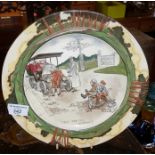 Royal Doulton series ware: Early Motoring series plate "Itch yer on Guvnor"
