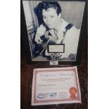 Signed photo of Cliff Richard COA