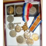 Various commemorative crowns, and WW1 medals - two British war medals - 1131 A. CPL. A.T. ROWLAND