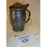 Tudric Liberty Knox design pewter mustard pot