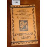 Everymans Library Alice in Wonderland, dust jacket, 1930 pub. J.M. Dent & Sons Ltd