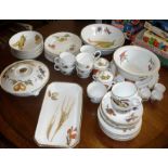 Royal Worcester Evesham part dinner service inc. large bowls, tureen, etc.