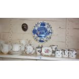 Minton coffee cans and saucers, Royal Albert Val D'Or coffee set, Cauldon commemorative plate etc.