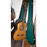 Spanish acoustic guitar in case