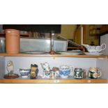 Assorted china etc. (2 shelves)