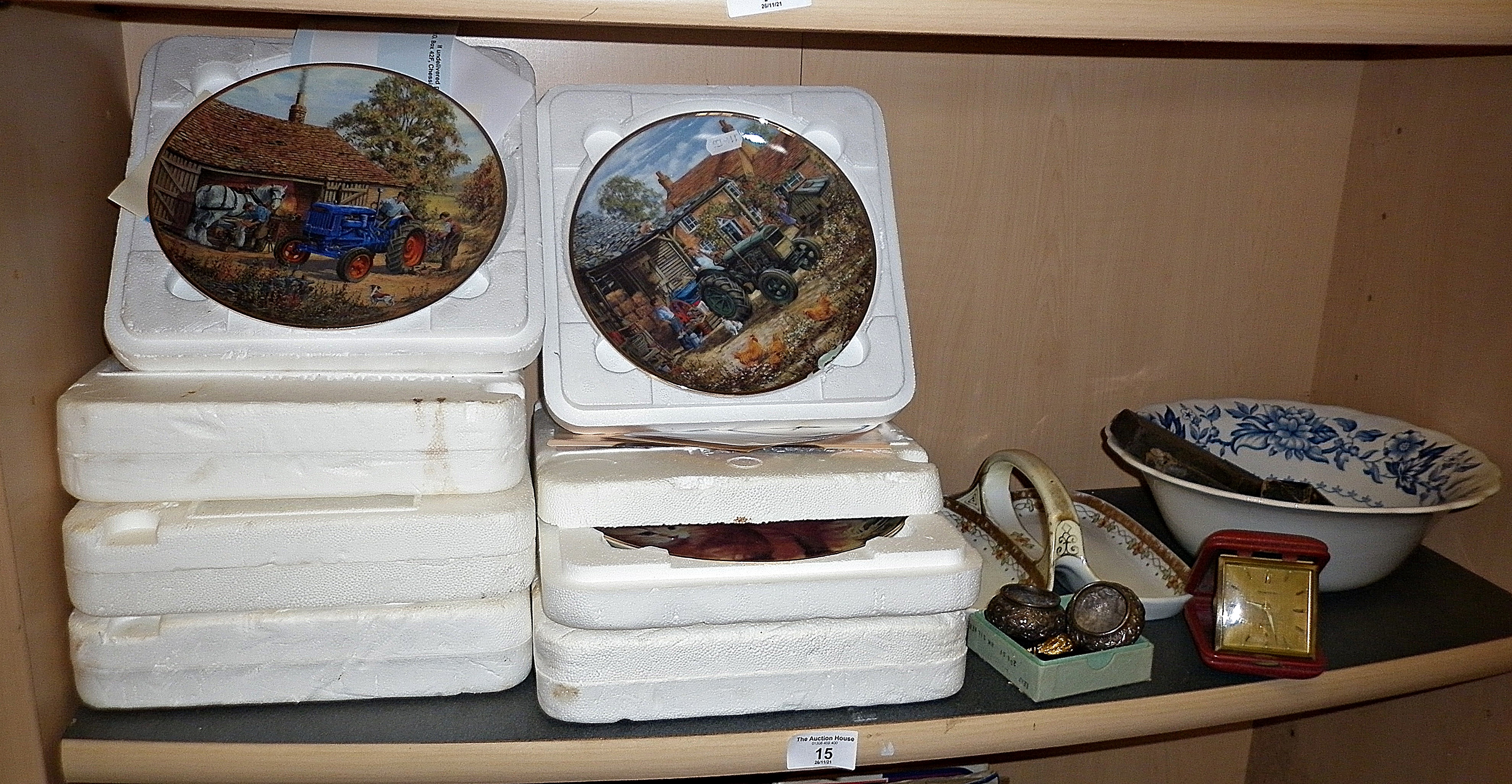 Danbury Mint china plates, inc. Ford Tractors, etc. and other items