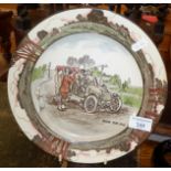 Royal Doulton series ware: Early Motoring series plate "Room for one"