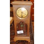 Oak cased apprentice miniature longcase clock