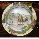Royal Doulton series ware: Early Motoring series plate "Blood Money", c. 1906