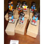 Seven piece Robertsons novelty figures group (with boxes)