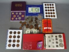 A collection of coins, commemorative crowns, 1970 proof set and similar.