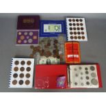 A collection of coins, commemorative crowns, 1970 proof set and similar.