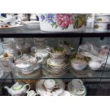A collection of tea wares to include Royal Albert / Paragon 'Country Lane' pattern,