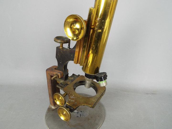 A brass microscope All items must be paid for and collected by close of business Tuesday - Image 2 of 4