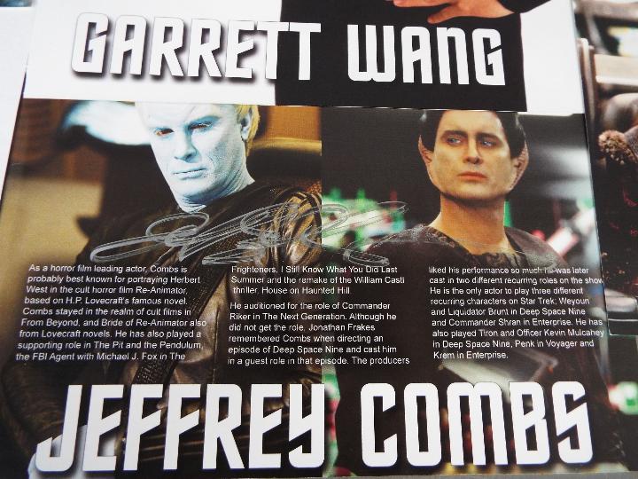 Star Trek - A collection of signed Star Trek photographs and magazine cuttings to include James - Image 3 of 5