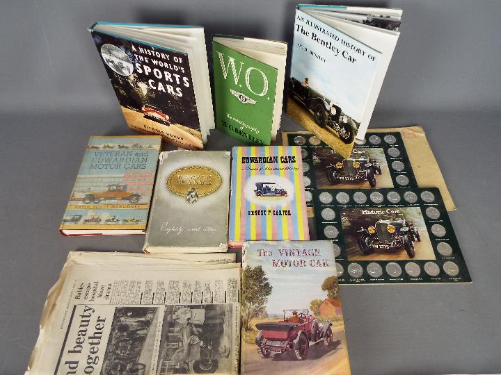 A small collection of hardback books on vintage cars, early motoring, Bentley,