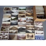 Deltiology - Over 500 early to mid period postcards covering UK,