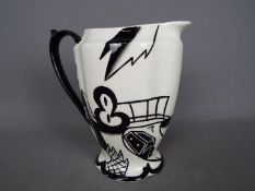 A rare Lorna Bailey prototype jug in the Longport Wharf design,