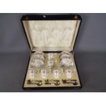 Royal Worcester - A Royal Worcester coffee service contained in fitted case, pattern number 698/1,