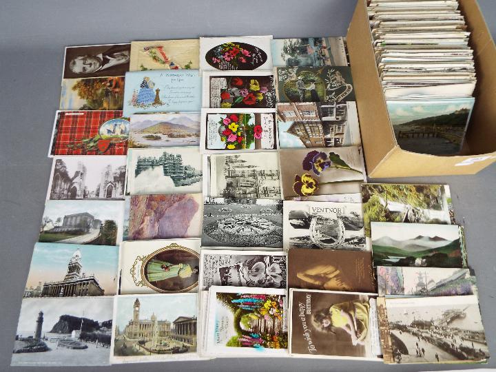 Deltiology - Over 500 earlier period UK topographical and subjects to include real photo cards and