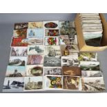 Deltiology - Over 500 earlier period UK topographical and subjects to include real photo cards and