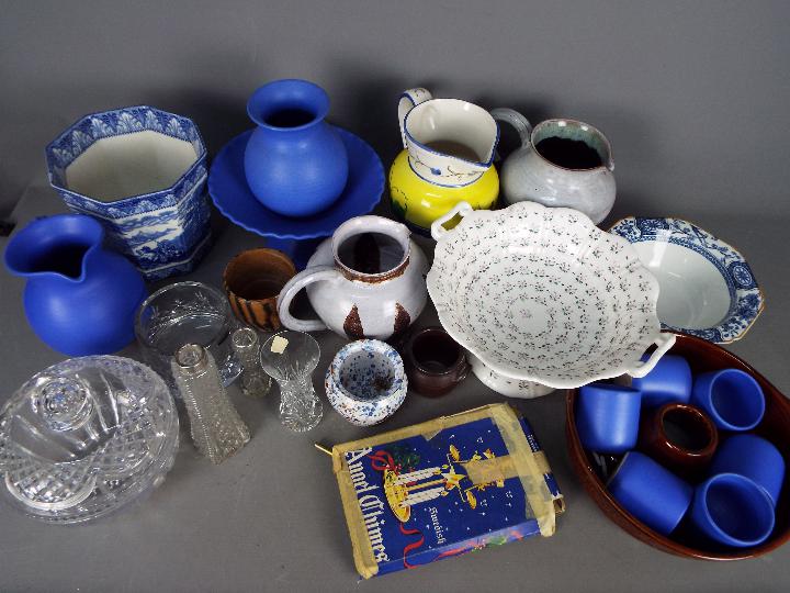 A collection of ceramics, studio pottery,