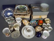 Mixed lot of ceramics to include Royal Doulton 'Berkshire' coffee cans and saucers (nine of each),