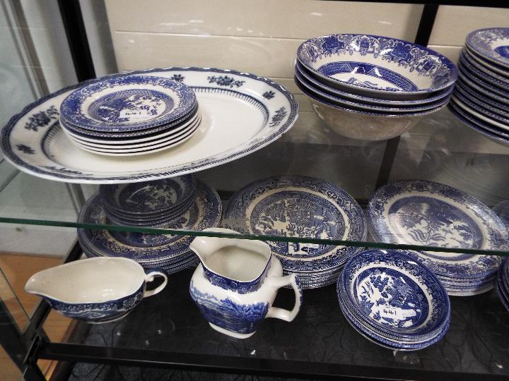 A collection blue and white dinner wares to include Meakin, English Ironstone Tableware, - Image 2 of 4