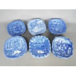 Swedish Ceramics - Twenty Julen Rorstrand limited edition, blue and white Christmas plates,