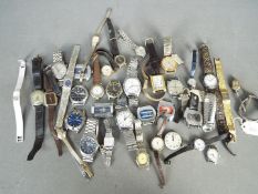 A quantity of various wristwatches.