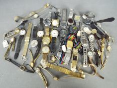 A collection of vintage wristwatches.