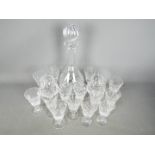 Glassware to include Royal Doulton and similar sherry glasses,