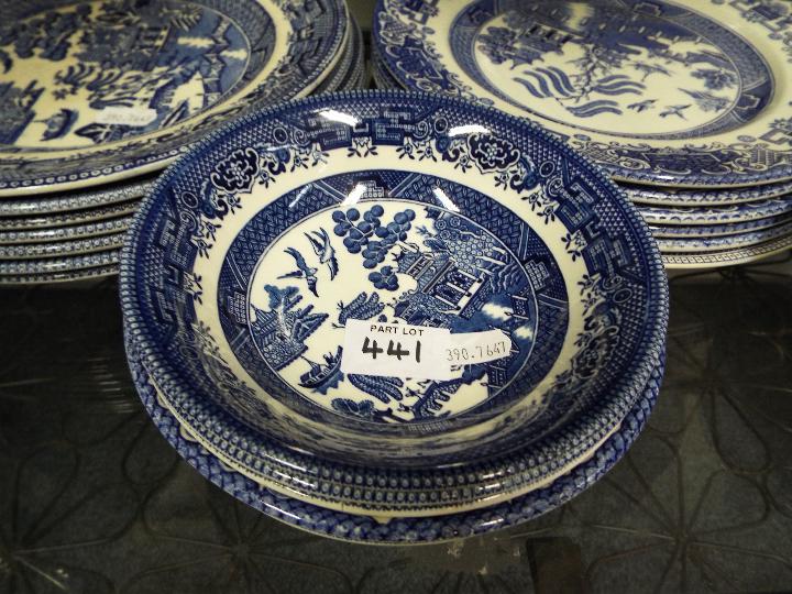 A collection blue and white dinner wares to include Meakin, English Ironstone Tableware, - Image 4 of 4