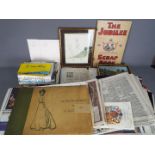 Lot to include Royal ephemera, pictures, Air France Concorde souvenir flight packs,