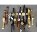 A collection of lady's and gentleman's vintage wristwatches.