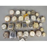 A quantity of lady's and gentleman's vintage watch heads.