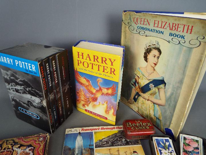 Lot to include Harry Potter books, cigarette and tea cards, Royal ephemera and other. - Image 3 of 3