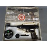 An Italian made Mondial Oklahoma 4.5mm / .177 cal air pistol, contained in original box.