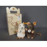 Steiff - a Steiff mouse entitled Piff with button and yellow tag in ear and original tag under chin