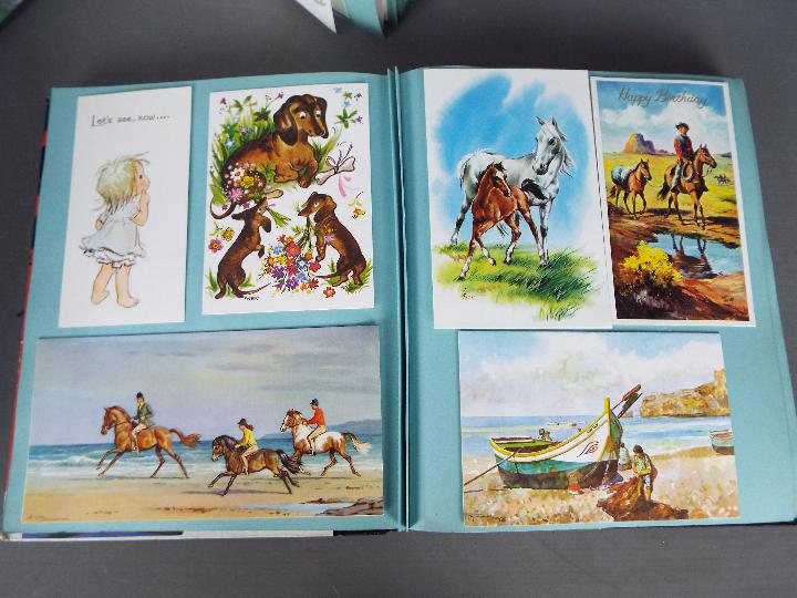 Four Christmas / Greeting Card Albums containing postcards, Christmas cards, birthday cards. - Image 4 of 6