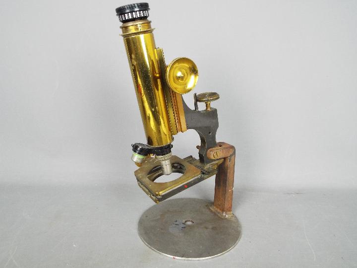 A brass microscope All items must be paid for and collected by close of business Tuesday - Image 3 of 4