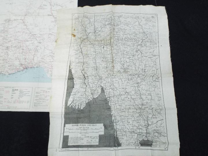 A WW2 silk escape map of Burma and Siam, undated, double sided, - Image 4 of 4