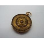 A presumed 18ct gold cased pocket watch,