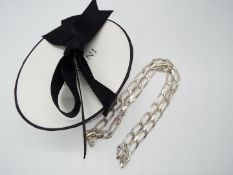 A Silver 20" necklace with box