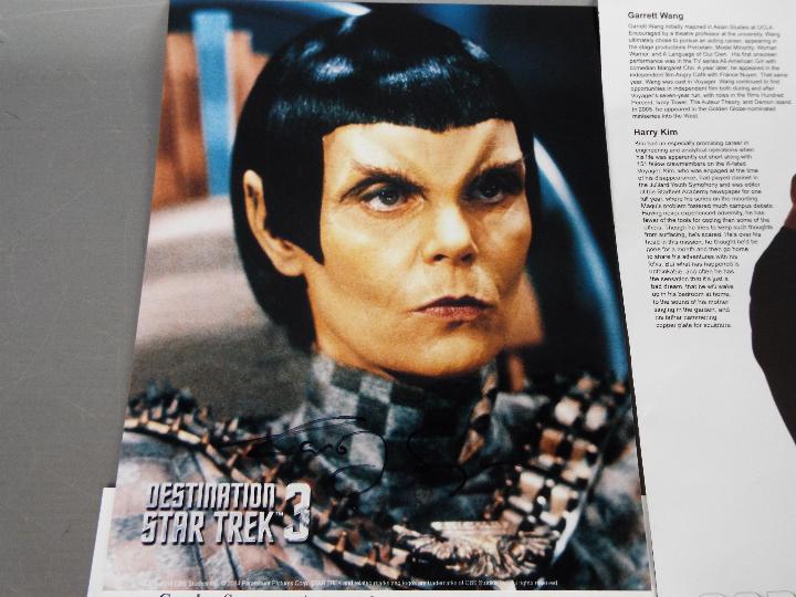 Star Trek - A collection of signed Star Trek photographs and magazine cuttings to include James - Image 2 of 5