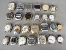 A quantity of gentleman's and lady's vintage watch heads.