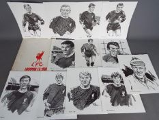 Liverpool FC Football Sketches.