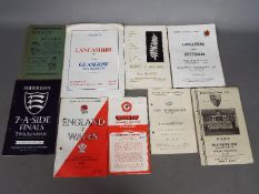 Rugby Union Programmes - Birkenhead Park v Waterloo 1954, Old Widnesians v J P Quinns XV 1954,