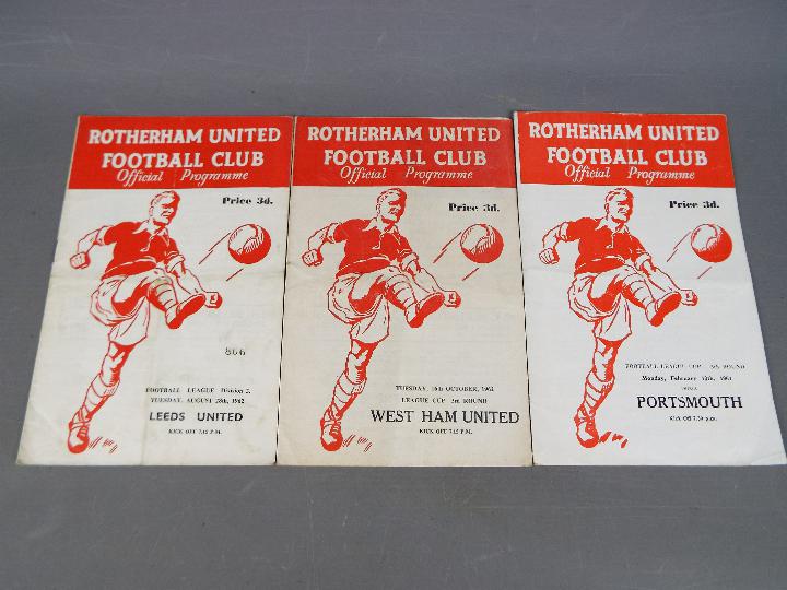 Rotherham United Football Programmes.