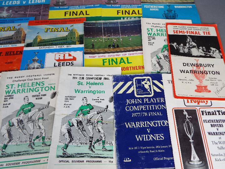 Big Match Rugby League Programmes. 1960s / 1970s mainly involving Warrington. - Image 5 of 5